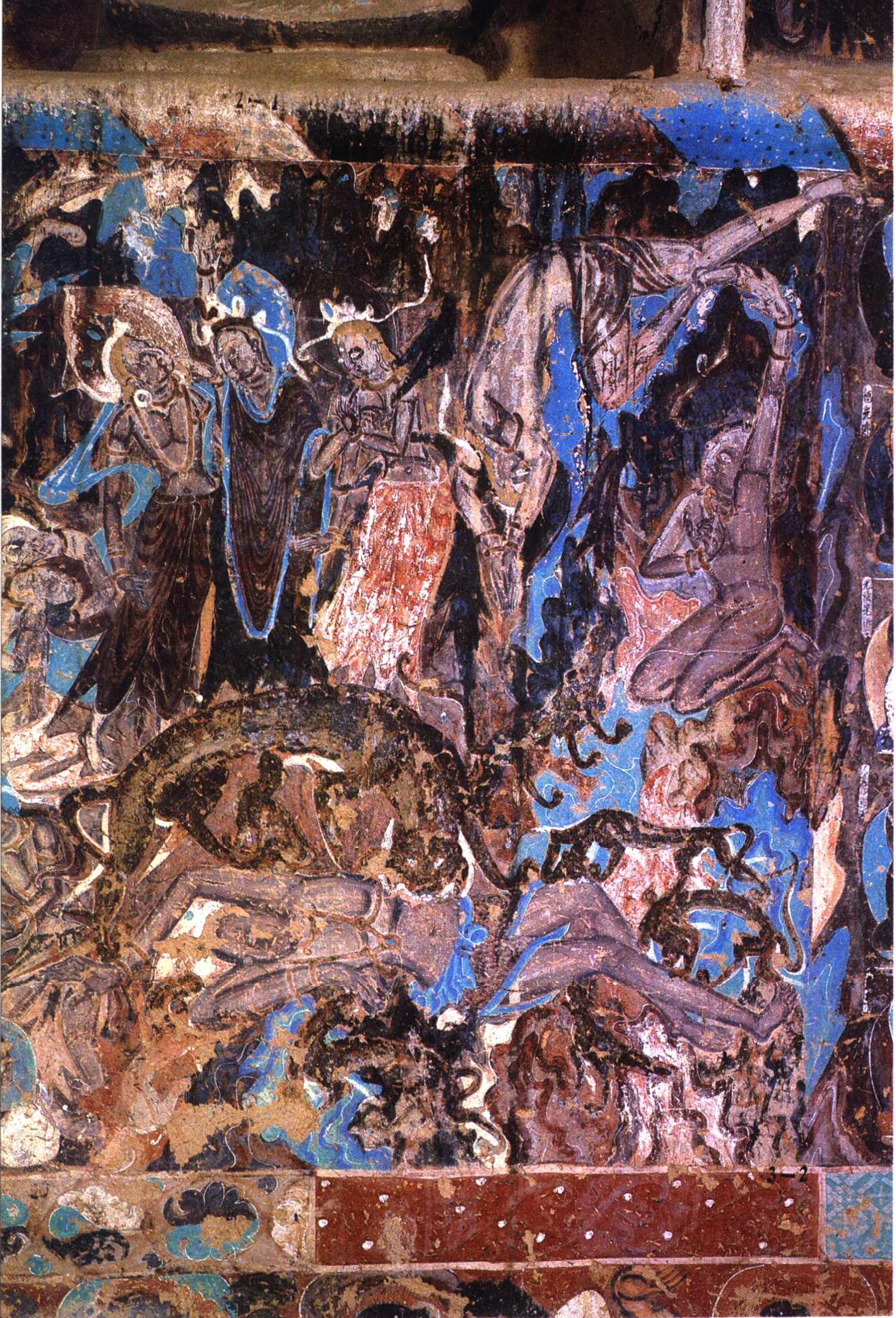 敦煌石窟北魏254窟3南壁本生故事萨埵太子舍身饲虎高清大图