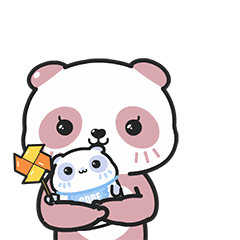 母乳喂养专属表情包 → "熊猫暖暖的一家"来啦!_妈妈