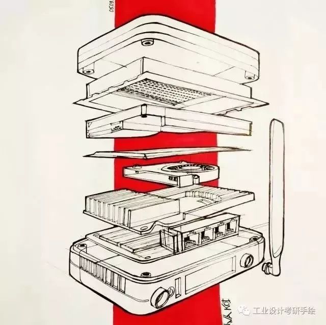 素材積累產品爆炸圖及其表達