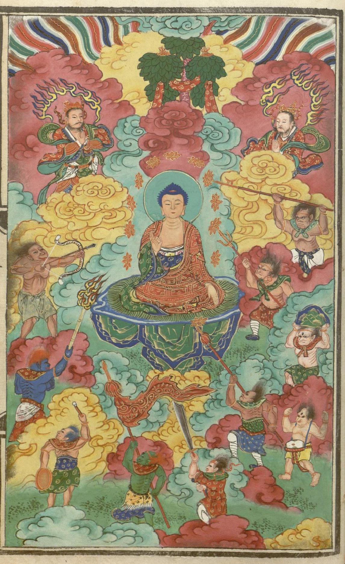 敦煌唐代大型绢画降魔成道图及一些同题材作品附释迦传记节选
