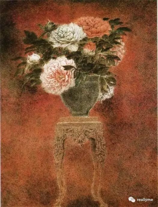 高山辰雄却有意识地大量运用在其作品中,有一种与东山的静穆禅意,杉山