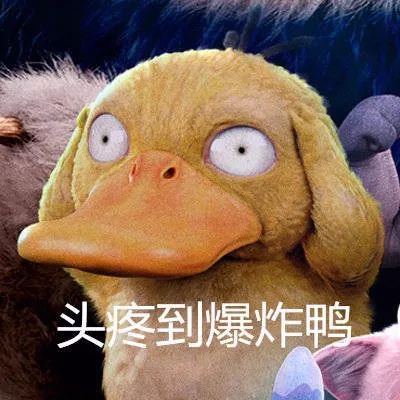 可达鸭为啥脑壳痛?