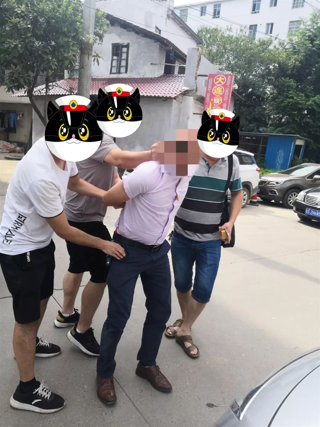 于都公安现场抓捕盗窃团伙视频曝光