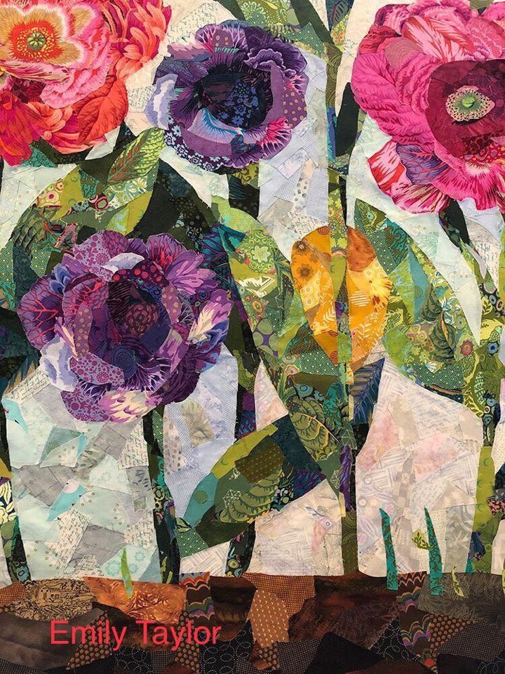 拼布手工赏析 拼贴拼布collage quilt
