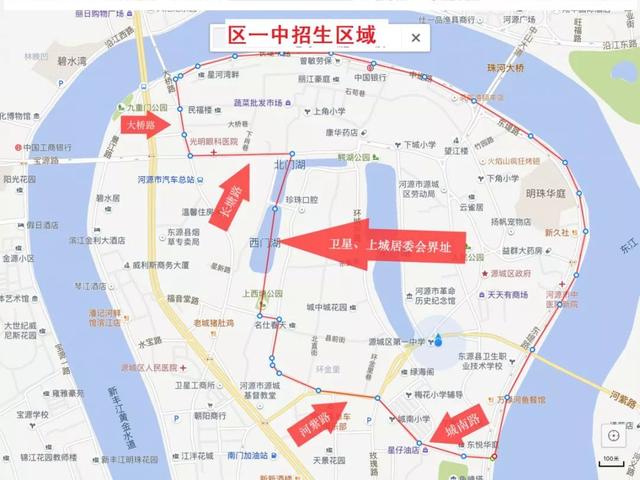 2019河源市秋季小学初中招生范围公布，附划片区域图(图40)