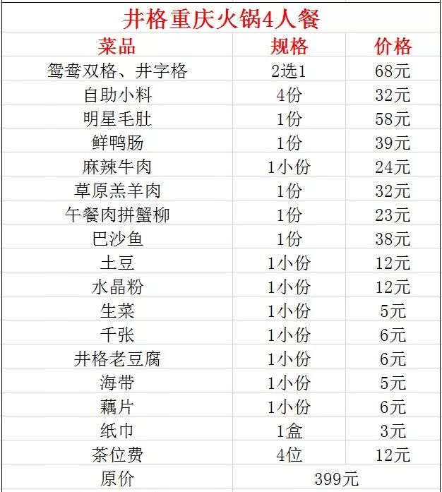重庆火锅界扛把子井格重庆火锅来深圳啦超划算24人餐送上周末约起