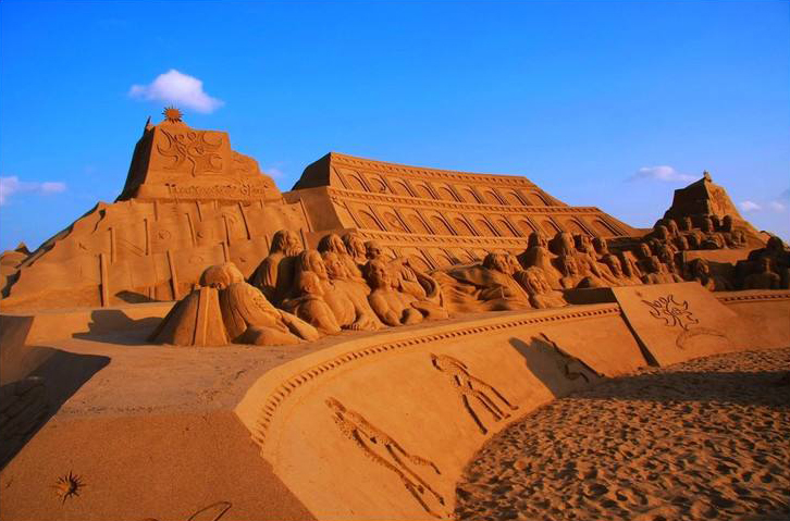 海阳国际沙雕艺术主题城市公园把沙子玩出艺术