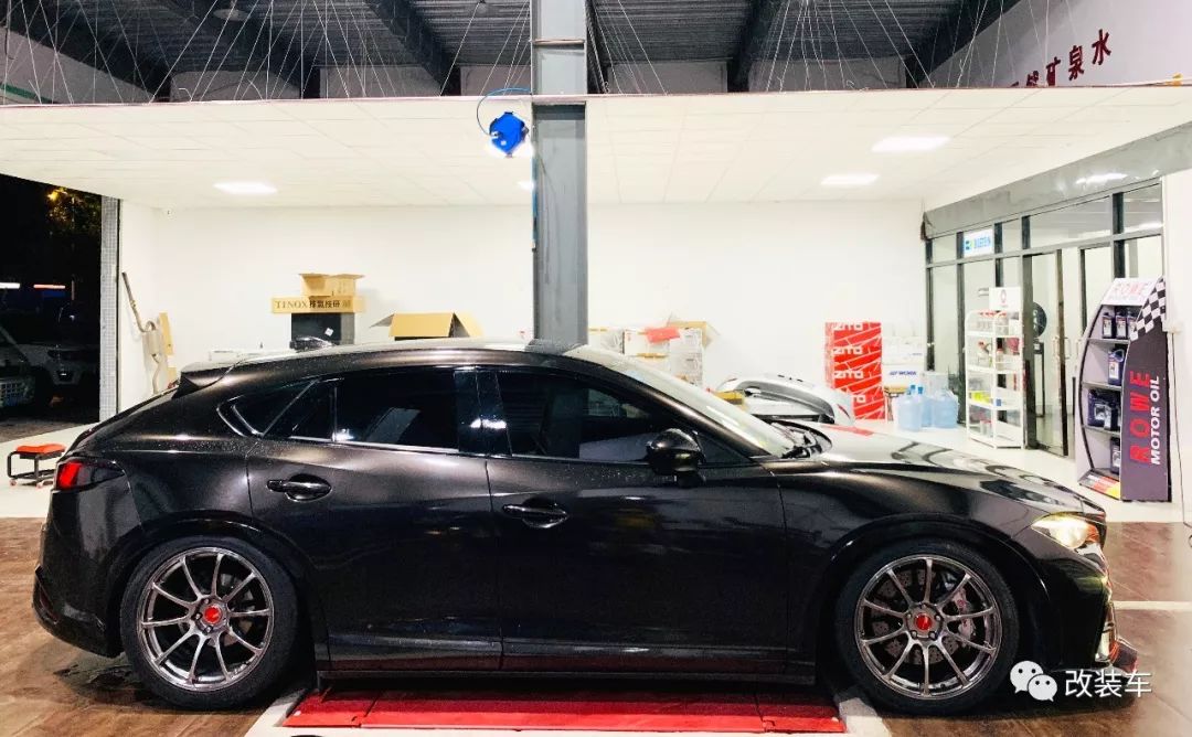 因为中意阿特兹旅行版车友将马自达cx4打造成低趴姿态