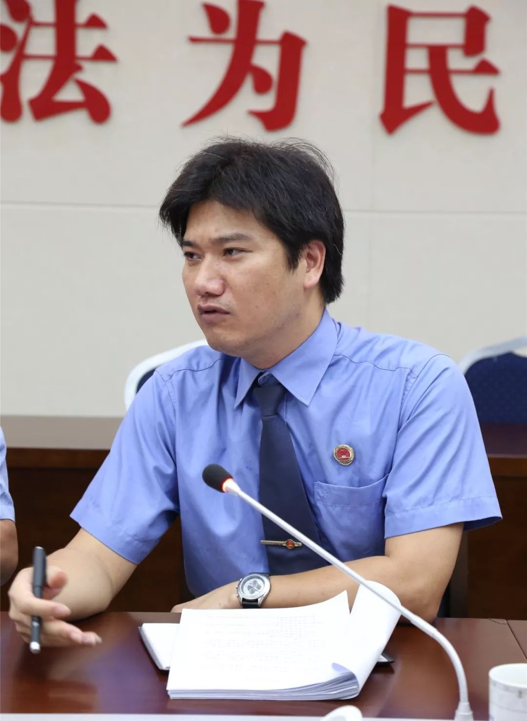 会上我院公益诉讼工作分管领导叶军副检察长介绍通报我院调查了解到