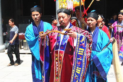 己亥年湖北省蕲春普阳观举行全真龙门派高功拨职大典