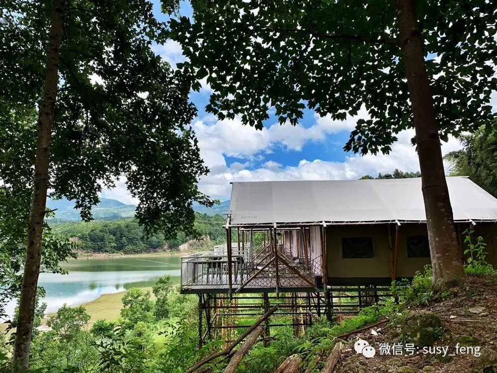 白鹤山庄丨在山上搭个帐篷好吗?有空调的那种