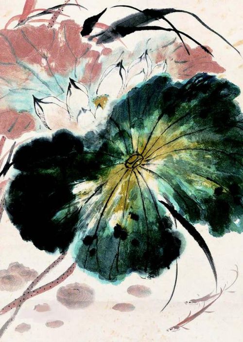 吴湖帆的超脱与汪慎生的朴素:大师心中的别样荷塘_荷花