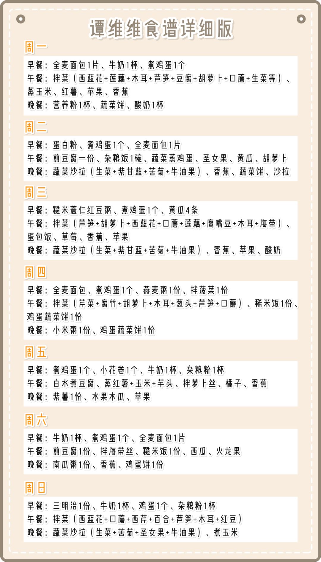 我个人觉得冠军就是谭维维,要说这份食谱有多厉害呢光看图就能感受到