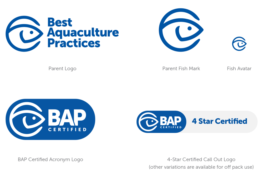 平面设计最佳水产养殖规范bap认证体系启用新logo