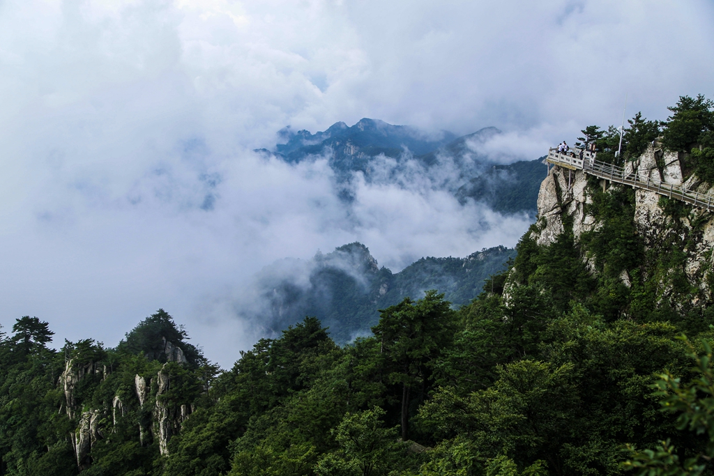 云中的神呀雾中的仙千姿百态看尧山