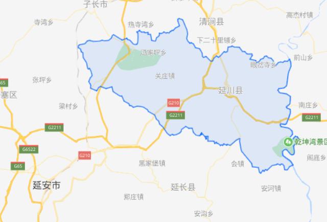 延川县行政区划图图片