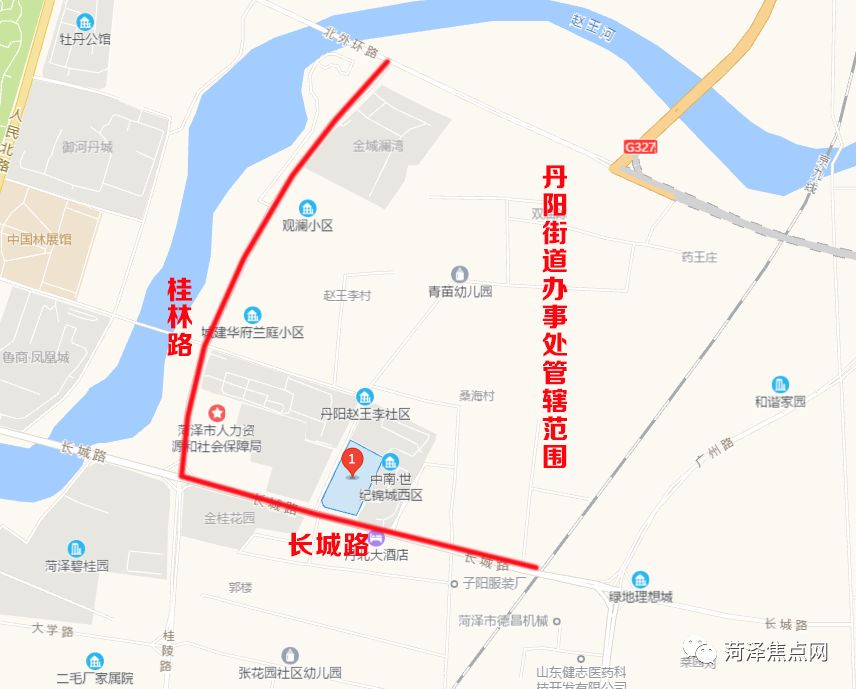 菏泽市丹阳街道划分图图片