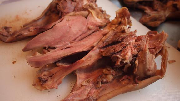 实拍五香羊头肉特酥烂手都可以剥肉去骨45元一个太香了