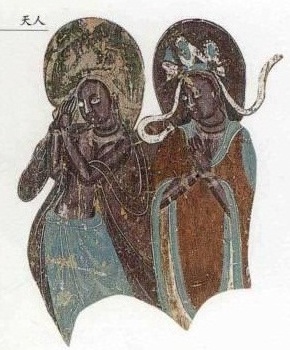 敦煌石窟北魏254窟4北壁本生故事尸毗王割肉救鸽高清大图