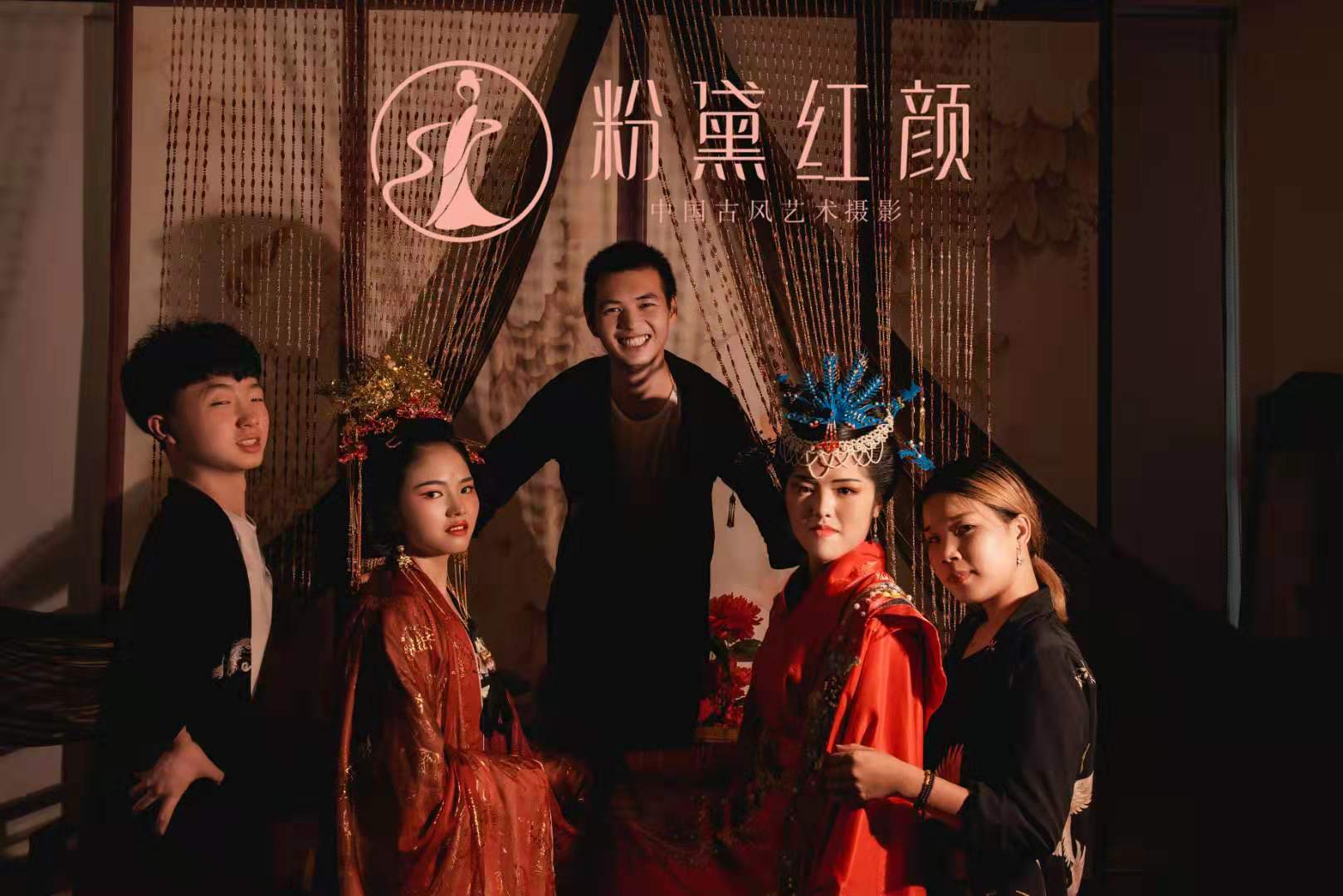 仙女下凡粉黛红颜拍下凡间七夕艺术照