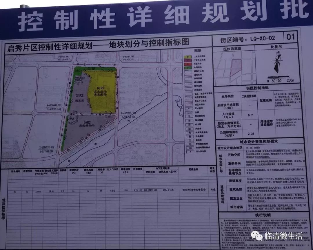 临清启秀片区规划出炉布局详情如下