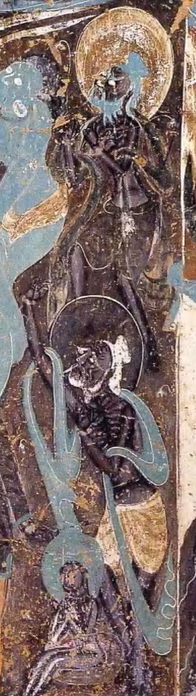 敦煌石窟北魏254窟4北壁本生故事尸毗王割肉救鸽高清大图