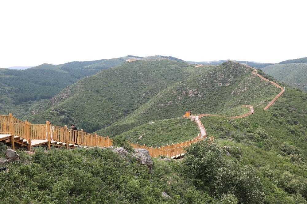 綠色引領,高端定位的思路,以草原天路為軸心,以大青山國家級森林公園