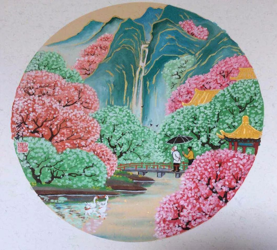 名家推介青州农民画画师祝兴利作品欣赏