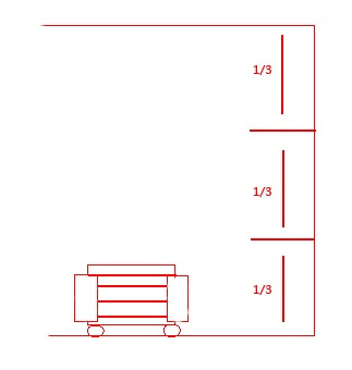 鞋柜改进方法:移走或更换较低的鞋柜,若高鞋柜是固定的无法移走,那么