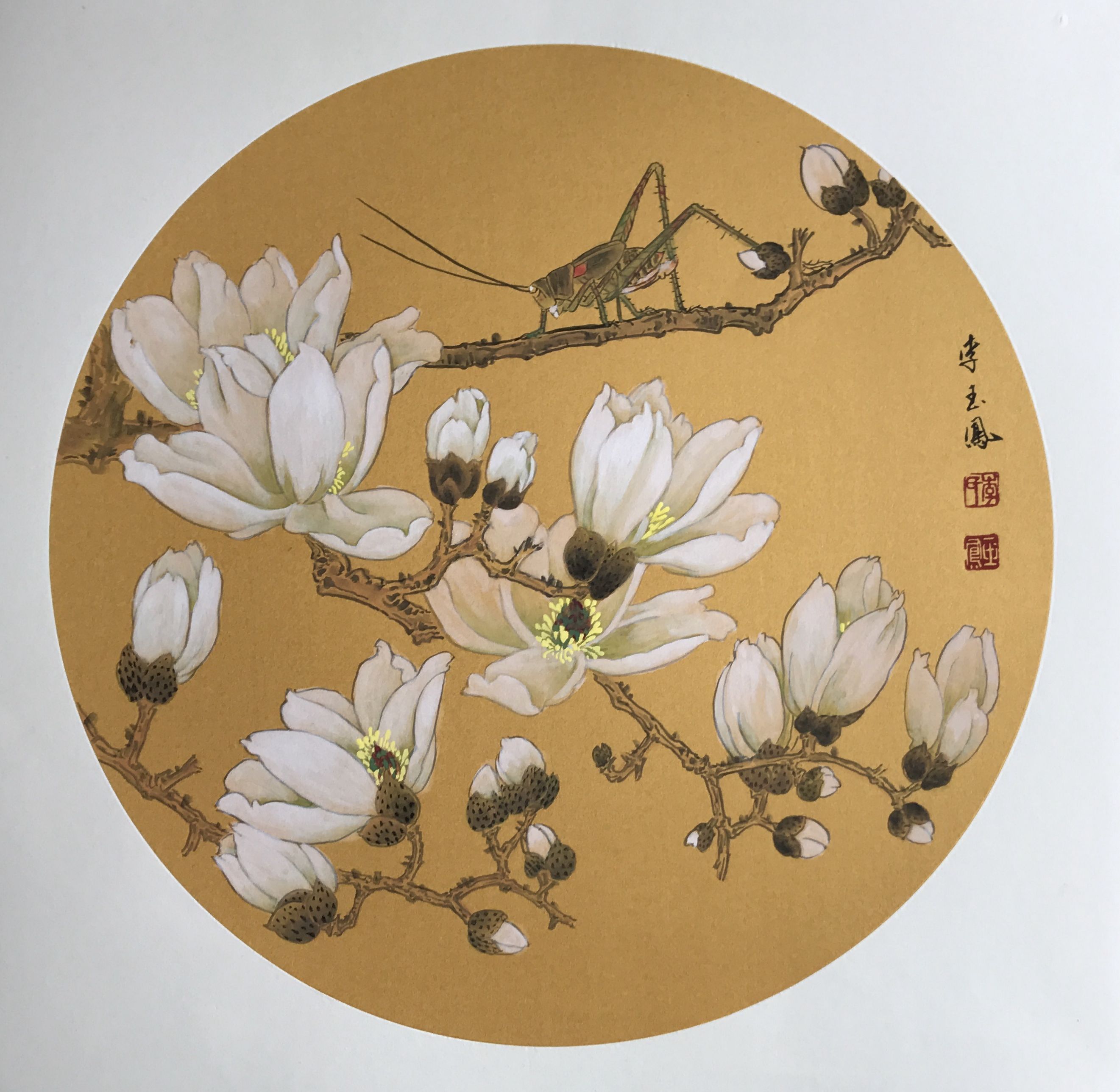 中国画名家画家李玉凤花鸟画欣赏