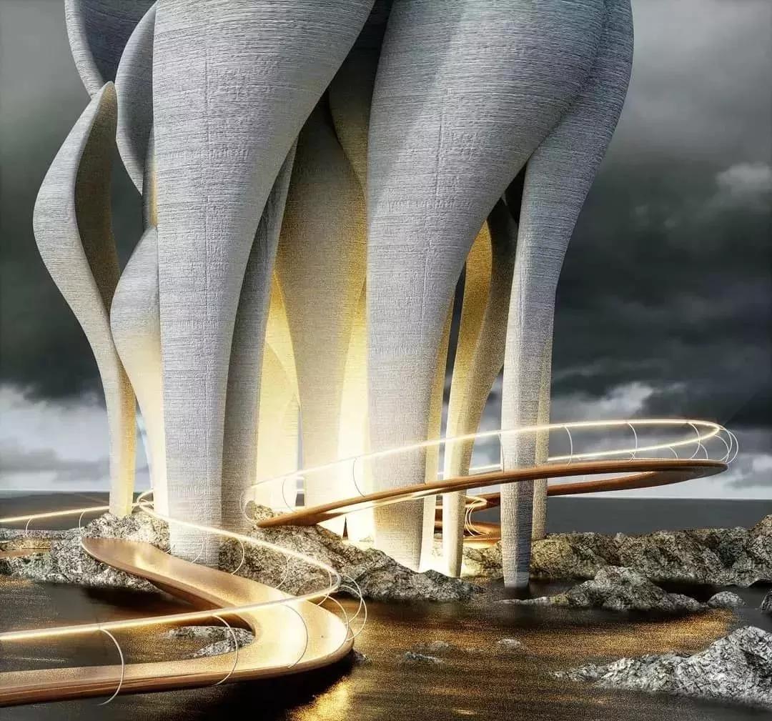 未来设计建筑与自然的交响