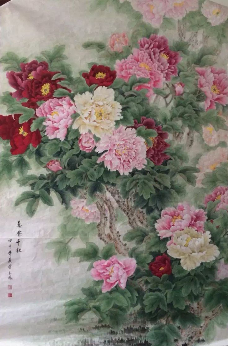 中国画名家画家李玉凤花鸟画欣赏