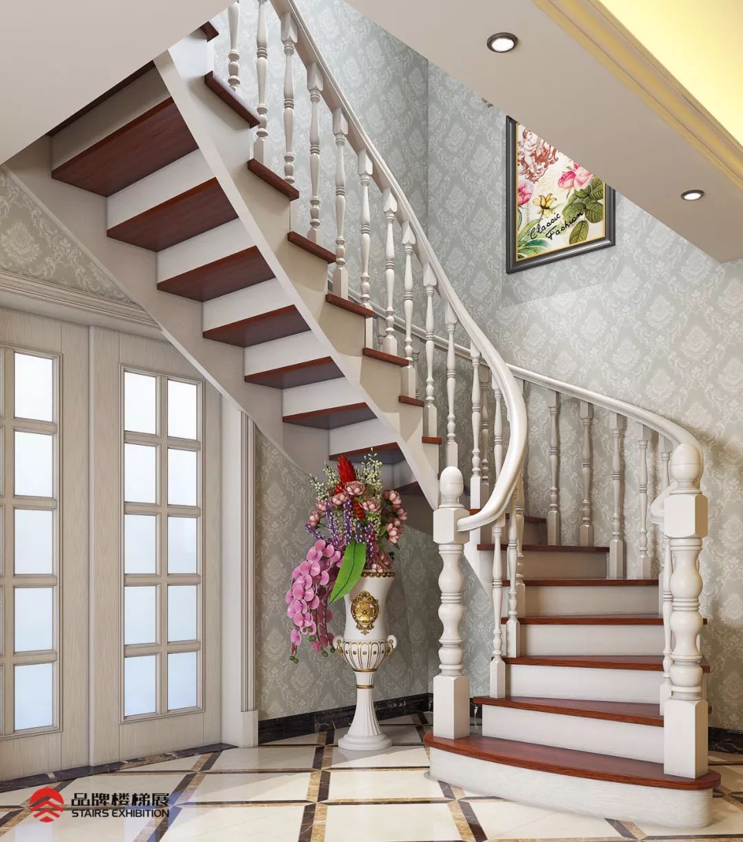 简欧楼梯 | 优美的梯面设计,感受来自西方的异域风情盛宴!