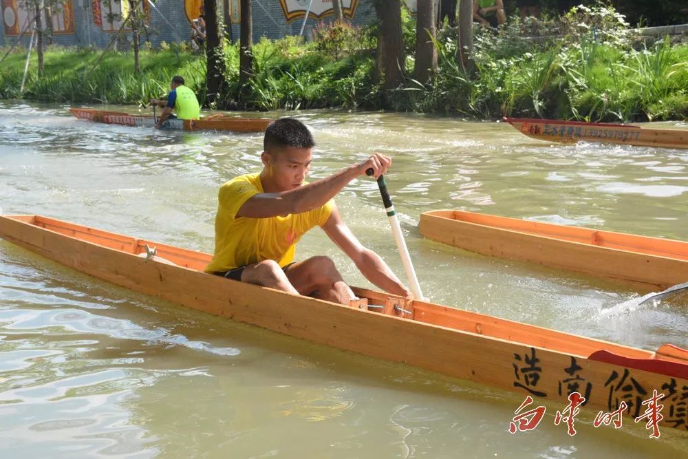 壮观鸦岗单人龙舟联赛来袭广佛54条龙舟对决