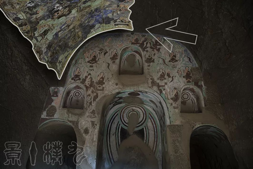 【敦煌石窟】北魏-257窟【2】西壁与北壁:佛弟子出行,天马行空【高清大图】_须摩