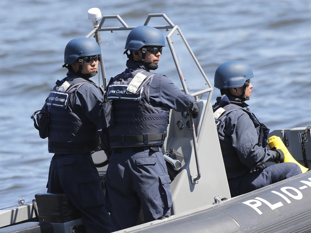 日本海上自卫队为2020年东京奥运会开展安保演习