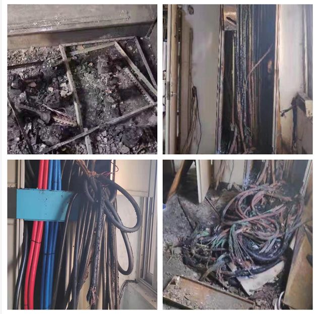 1,ups的电池着火 电池着火后,烟渍迅速蔓延整个机房(严格意义来说pss