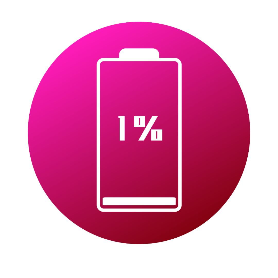 手机只剩下百分之一的电在苦苦支撑