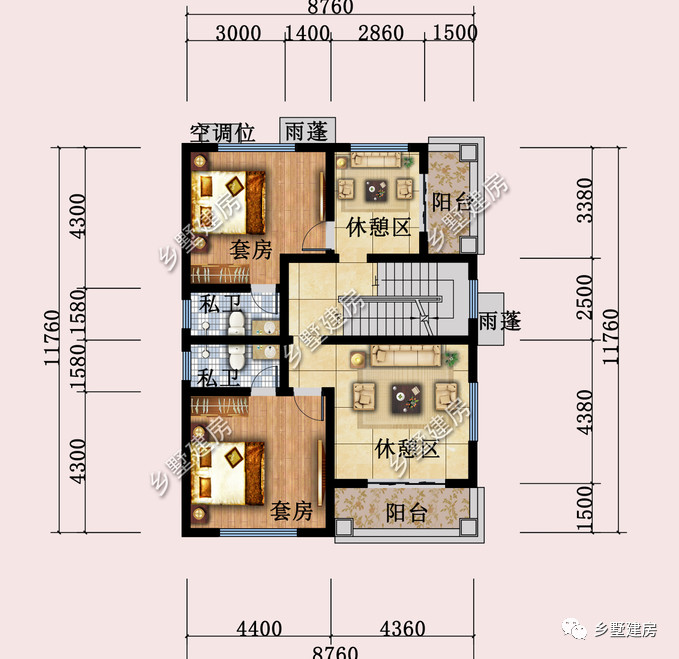 深9米宽12米自建房图图片