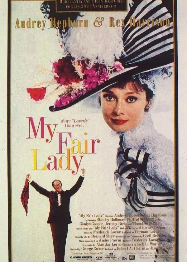 myfairlady赫本向我们证明卖花女女到lady的蜕变只差一个发音