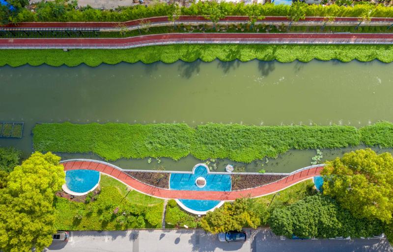 上海又一段水岸景观建成徐汇新添8000多平滨水绿地