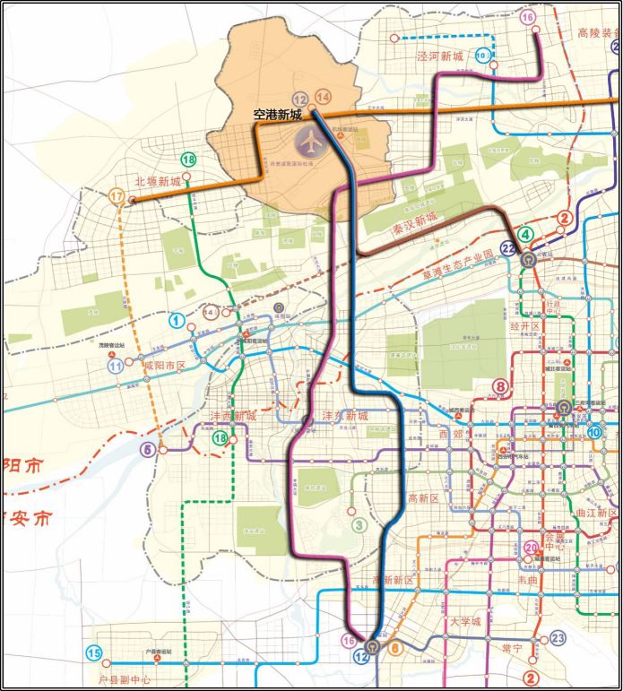 重磅地铁直达高新机场西安又一条地铁提前建设