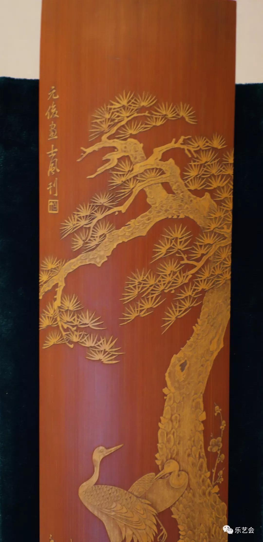 妙手削轻筠白士风白雪飞父女常州博物馆留青竹刻艺术展上