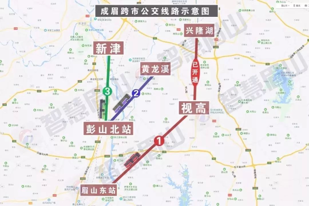 好消息彭山将开通两条跨市公交以后直达黄龙溪新津