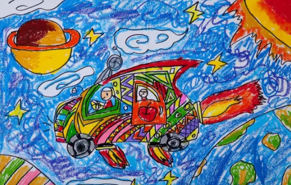 例如是否会有些很匪夷所思的汽车不知道在你小时候的画作里