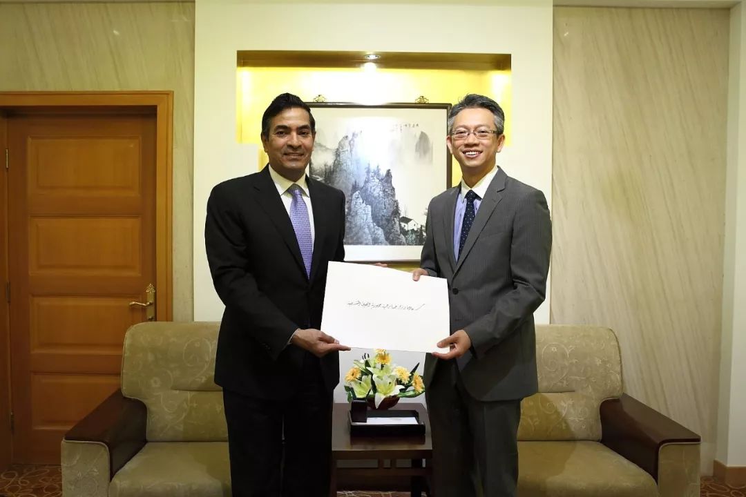 外交部礼宾司副司长兼使团办主任王鲁彤接受卡塔尔澳大利亚津巴布韦和