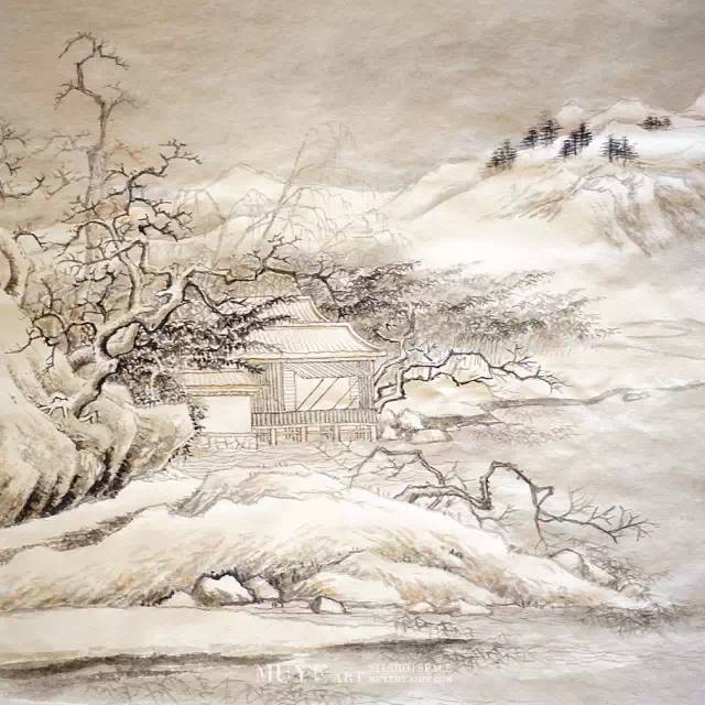 芥子园雪景图片