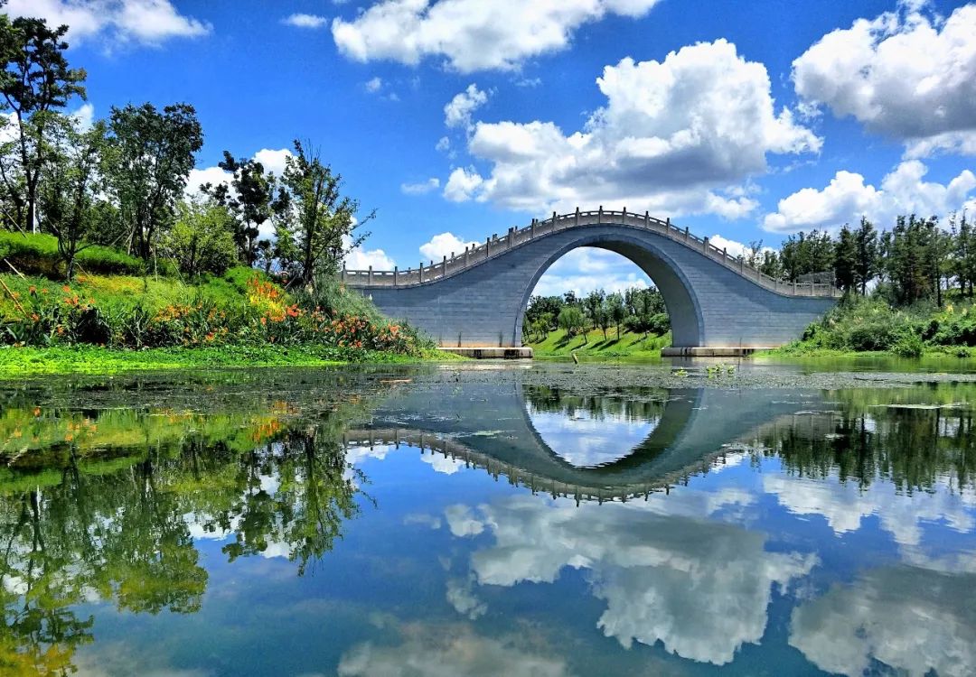 嵊州小西湖美景初现!唐风建筑,人造沙滩,岛屿花海