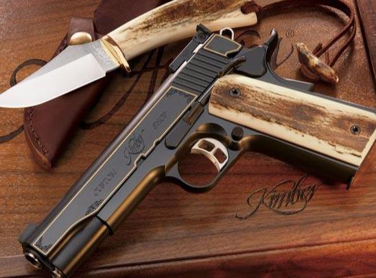军事丨美国"金伯"生产的1911手枪,外形太好看了