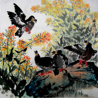 中国当代著名花鸟画家廖俊鸿大师简介
